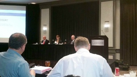 Kristy Gabrielova, attorney Marc Ellison and Judge David Patronella